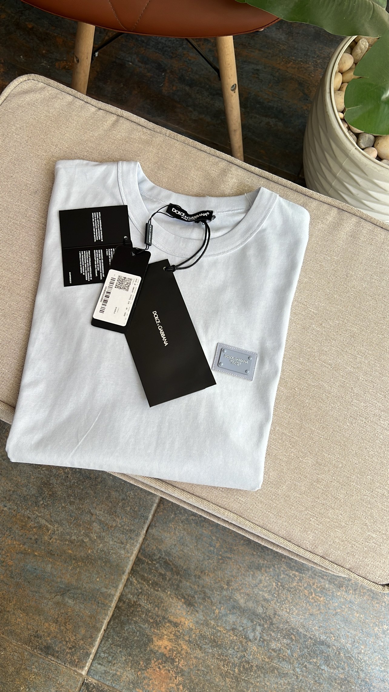 DOLCE & GABBANA Logo plaqué T-shirt