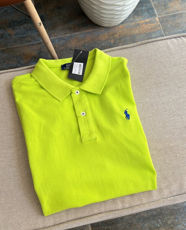 POLO RALPH LAUREN CUSTOM REGULAR FIT SOFT COTTON GREEN POLO TSHIRT