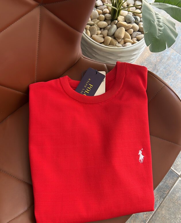 Ralph Lauren Silk-Blend Jersey T-Shirt Embroidered Logo