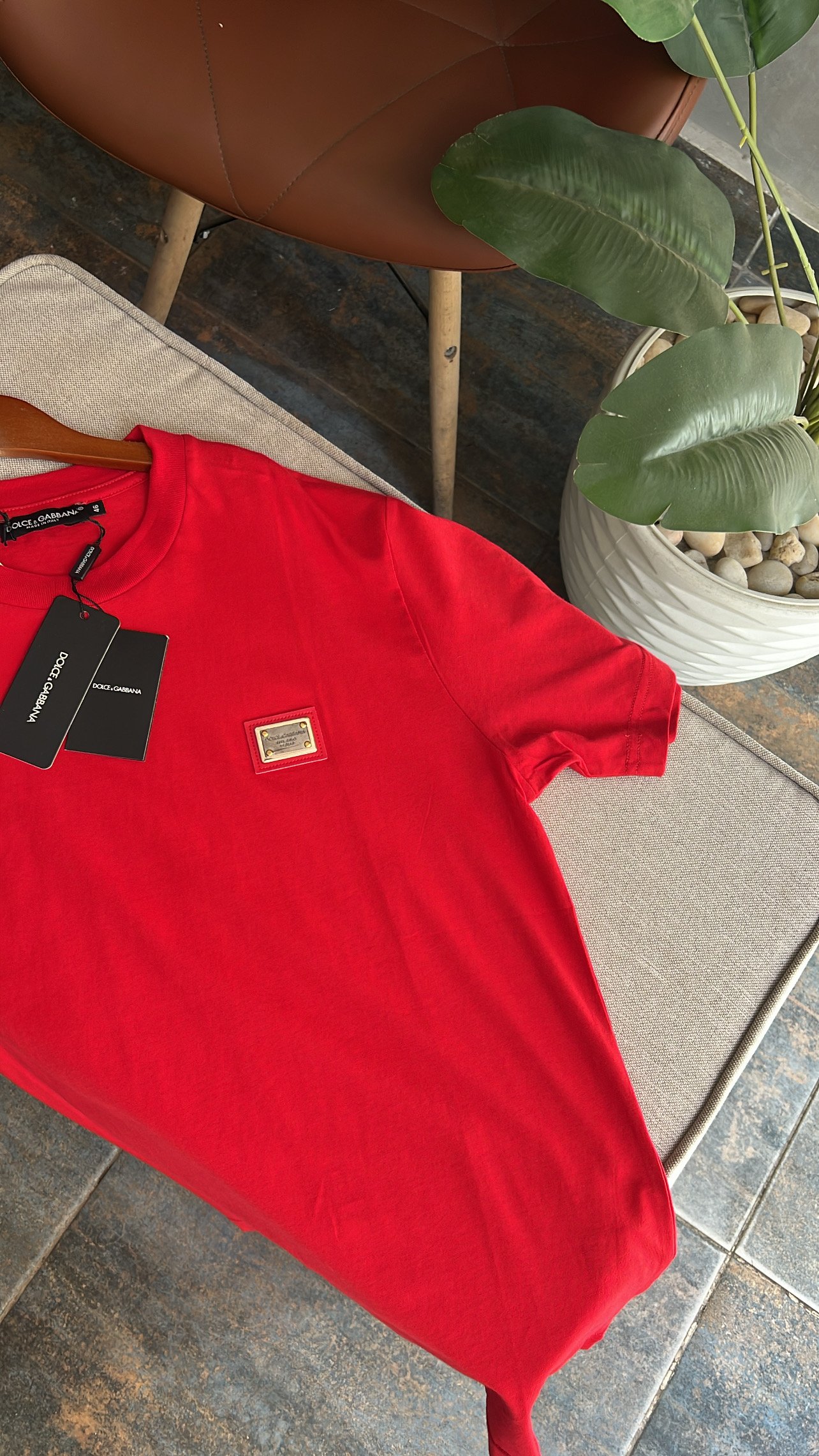 DOLCE & GABBANA Logo plaqué T-shirt