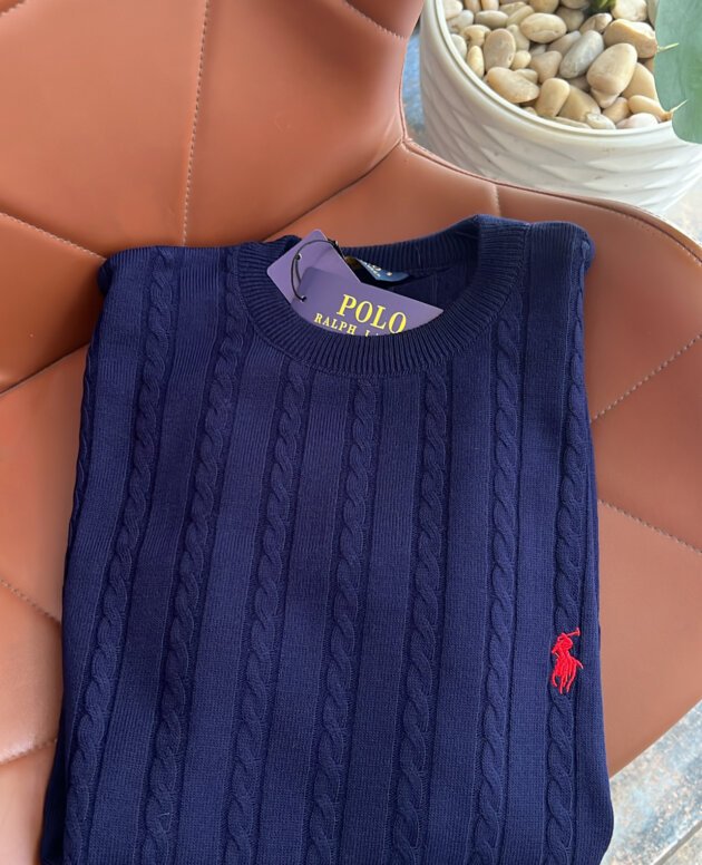 Ralph Lauren ICON logo Knitted Cotton Tshirt