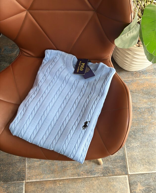 Ralph Lauren ICON logo Knitted Cotton Tshirt