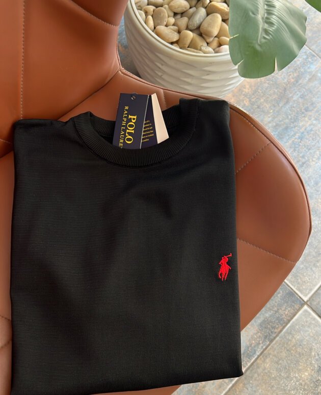 Ralph Lauren Silk-Blend Jersey T-Shirt Embroidered Logo