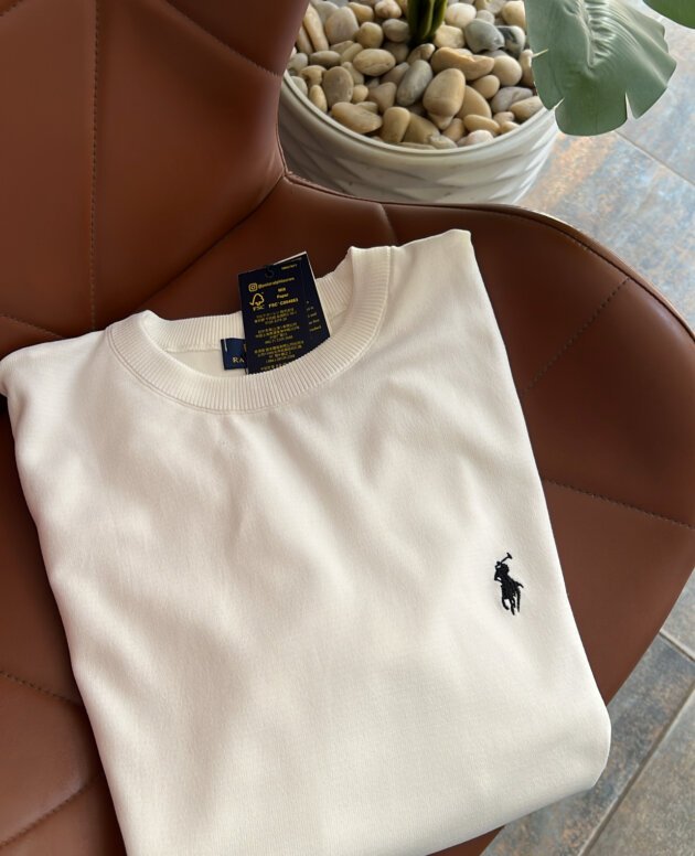 Ralph Lauren Silk-Blend Jersey T-Shirt Embroidered Logo