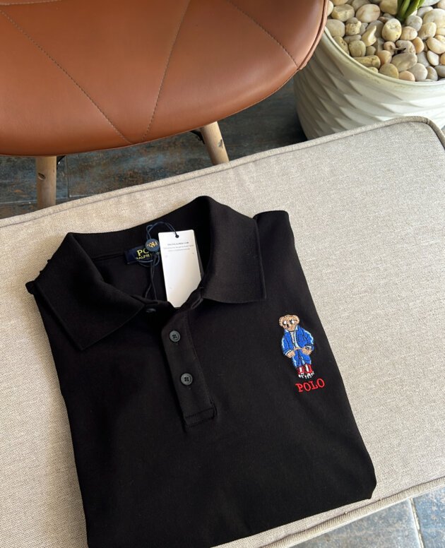 POLO RLPH LAUREN POLO BEAR MESH POLO CUSTOM FIT ANTIQUE ICONS BEAR
