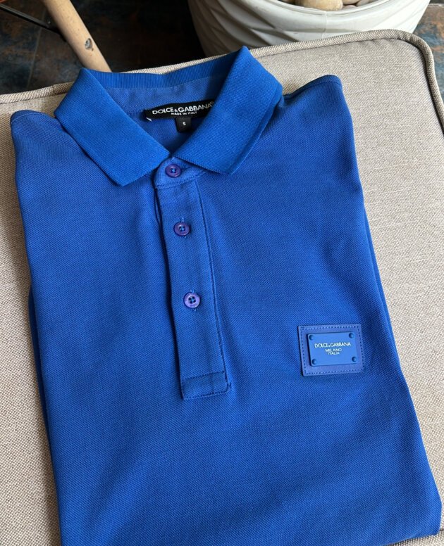DOLCE & GABBANA plaqué POLO TSHIRT